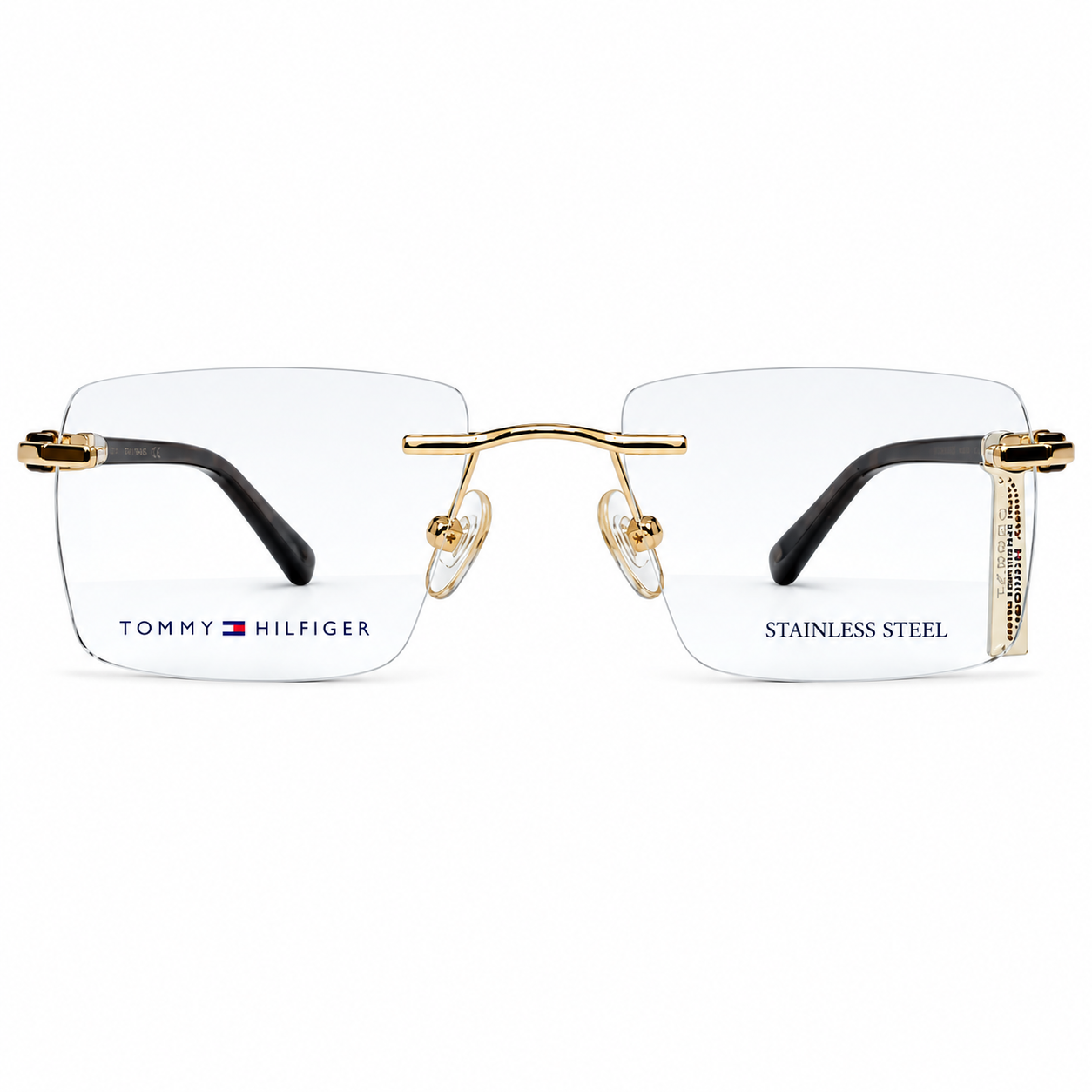 Tommy Hilfiger TH6301 Titanium Rose Gold Square Rimless 54