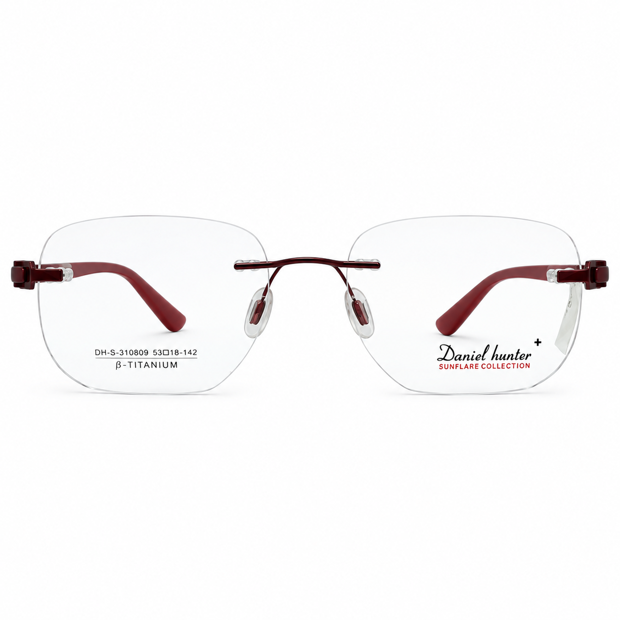 Kiwi 98110 Tr Flexi Charry Red Square Rimless 48