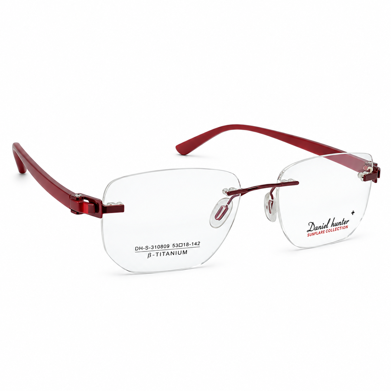 Kiwi 98110 Tr Flexi Charry Red Square Rimless 48