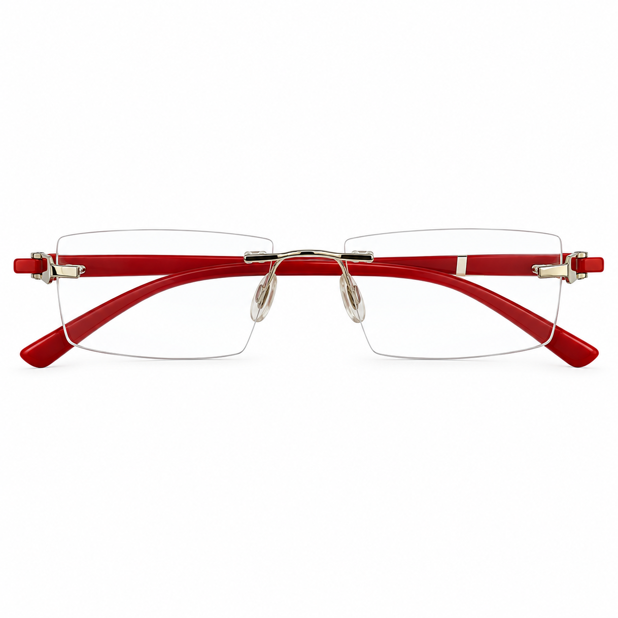Kiwi 98110 Tr Flexi Silver Red Square Rimless 48