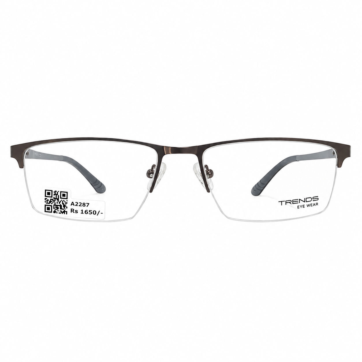 Trends Ry8041 Metal Metalic Gray Rectangle Half Frame 54