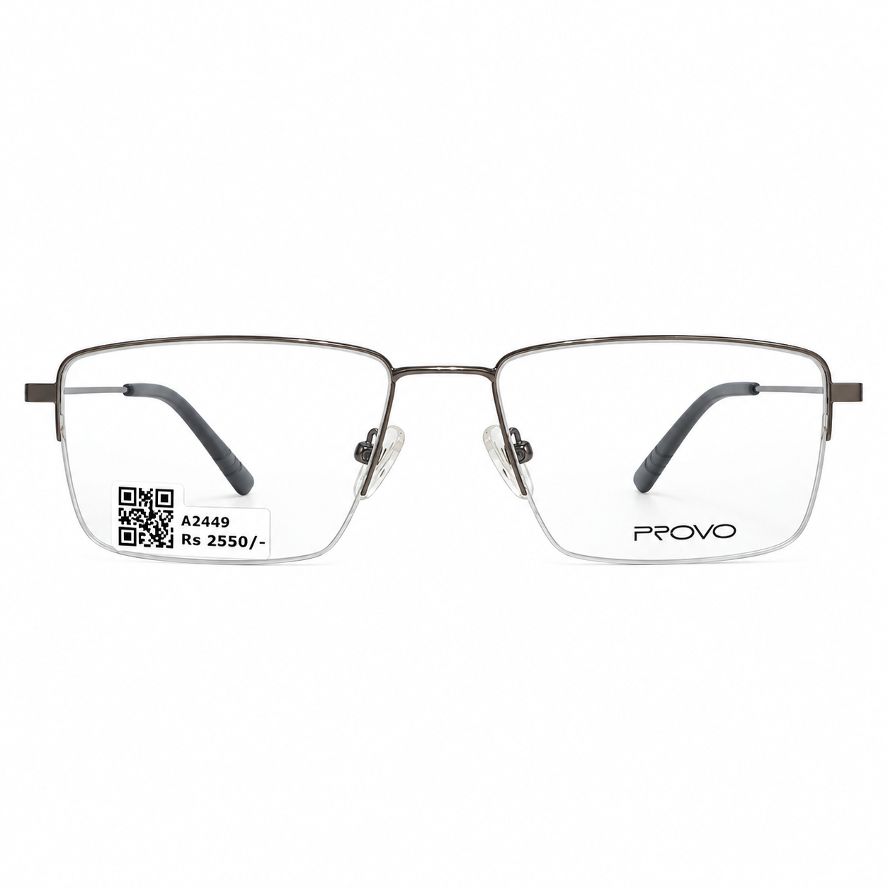 Provo 5809 Metal Metalic Gray Rectangle Full Frame 54