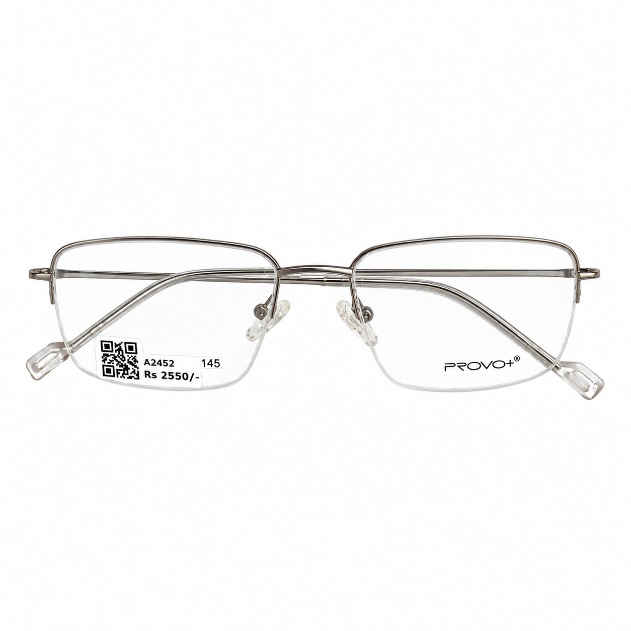 Provo 7706 Metal Blue Rectangle Half Frame 54