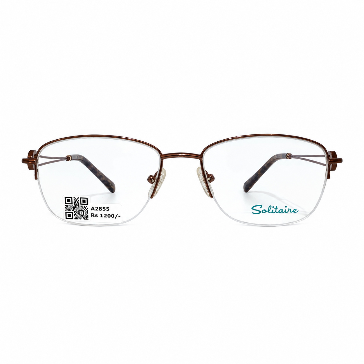 Trends 250603 Metal Brown Oval Half Frame 52