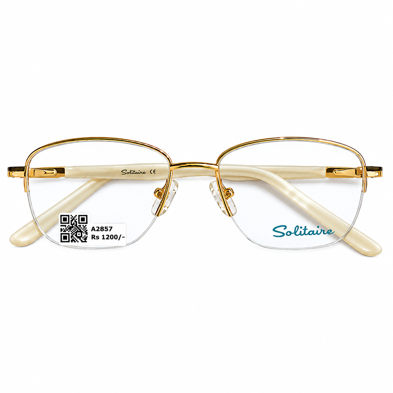 Trends 250609 Metal Gold Oval Half Frame 52