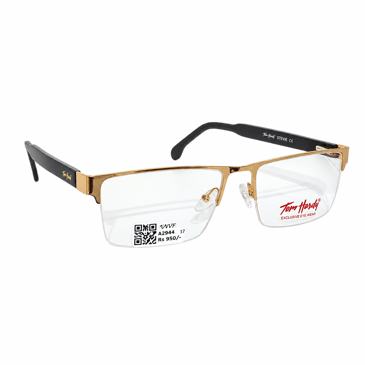Tom Hardy 9258405 Metal Gold Square Half Frame 57