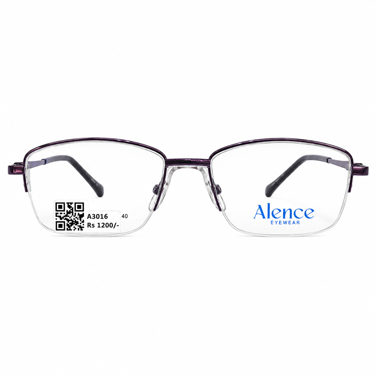 Alence 95204 Metal Purple Oval Half Frame 50
