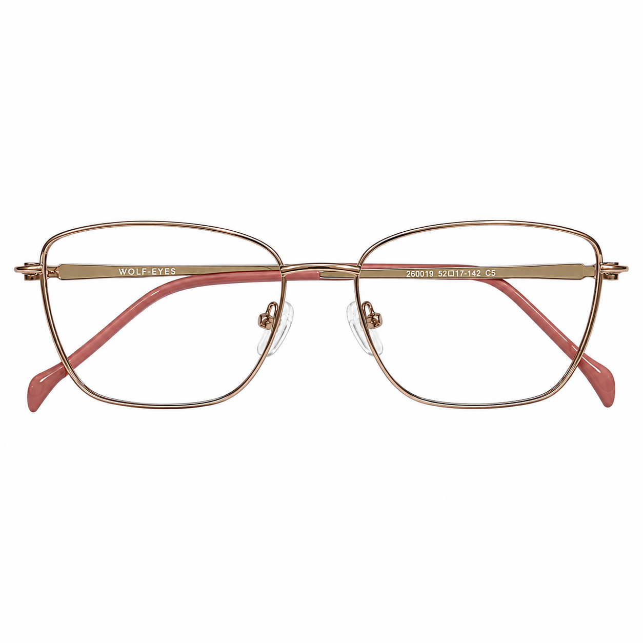 Wolfeyes 260019 Metal Pink Cat Eyes Full Frame 52