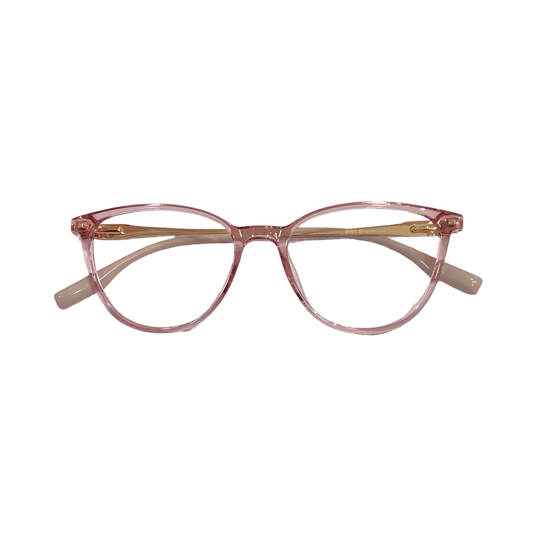 Trends 9501 Tr Flexi Pink Cat Eyes Full Frame 51
