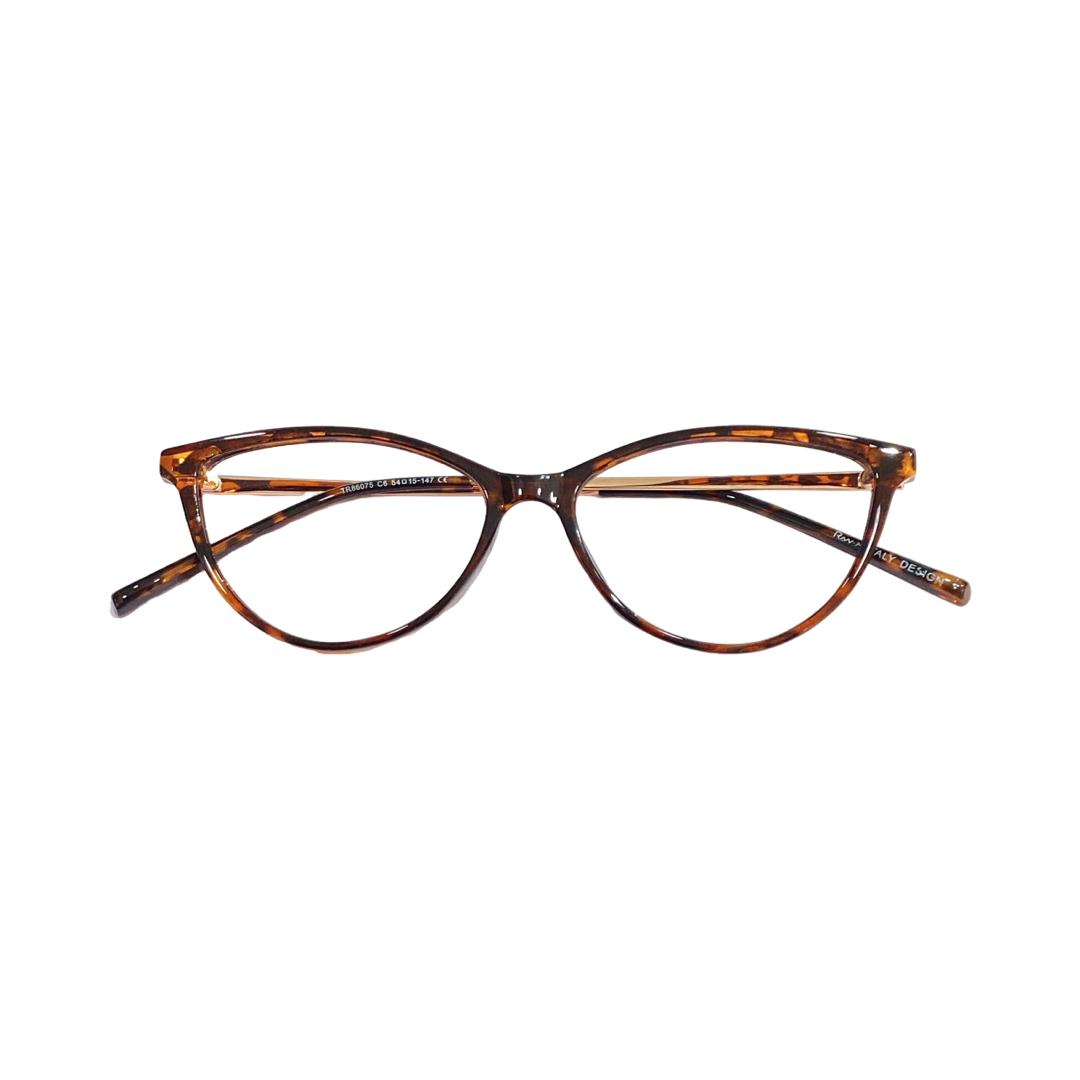 Raw7 tr86075 Tr Flexi Leopard Brown Cat Eyes Full Frame 54