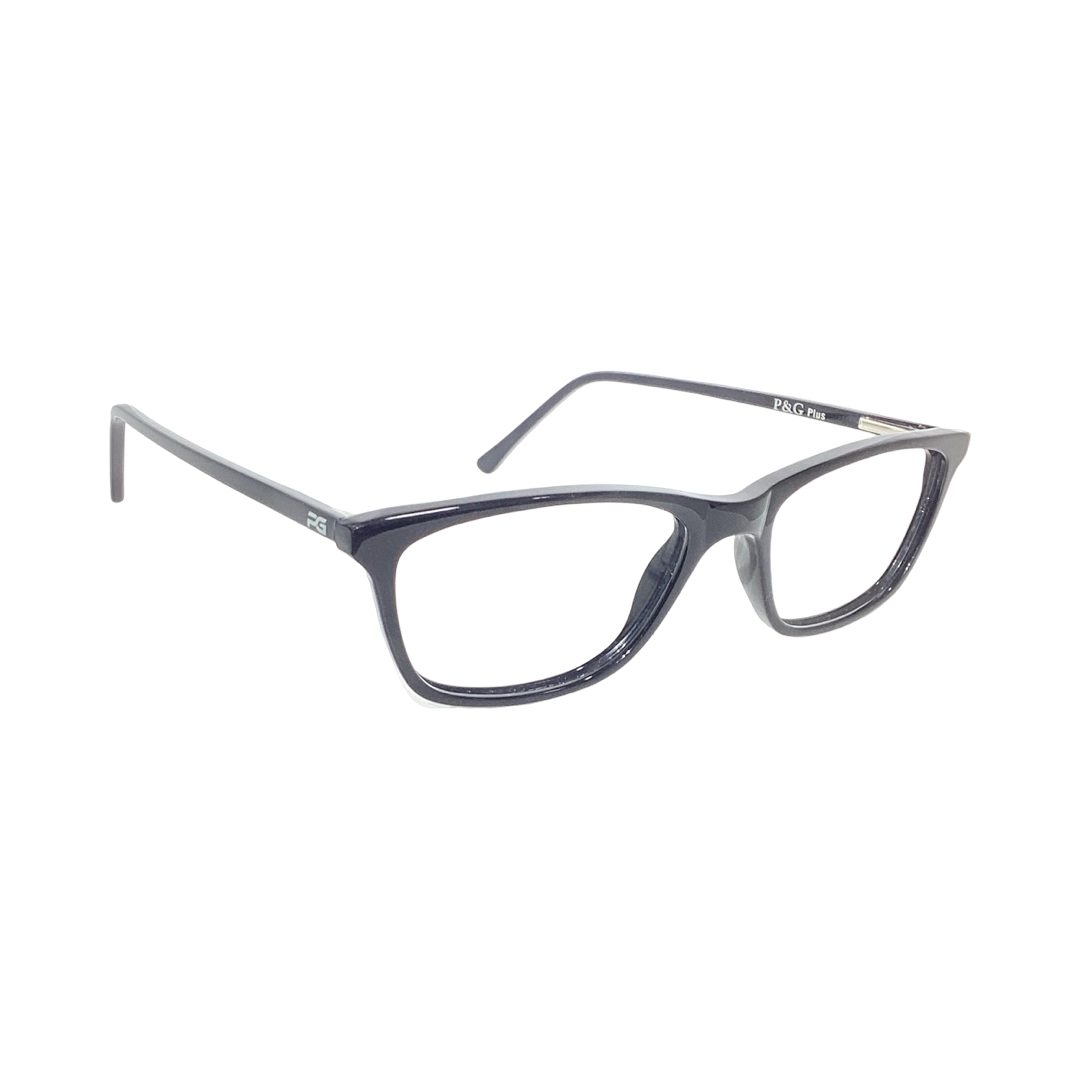PG M1154 Acetate Black Oval Full Frame 50