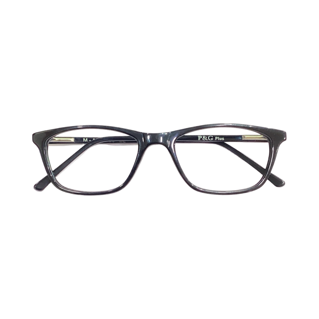 PG M1154 Acetate Black Oval Full Frame 50