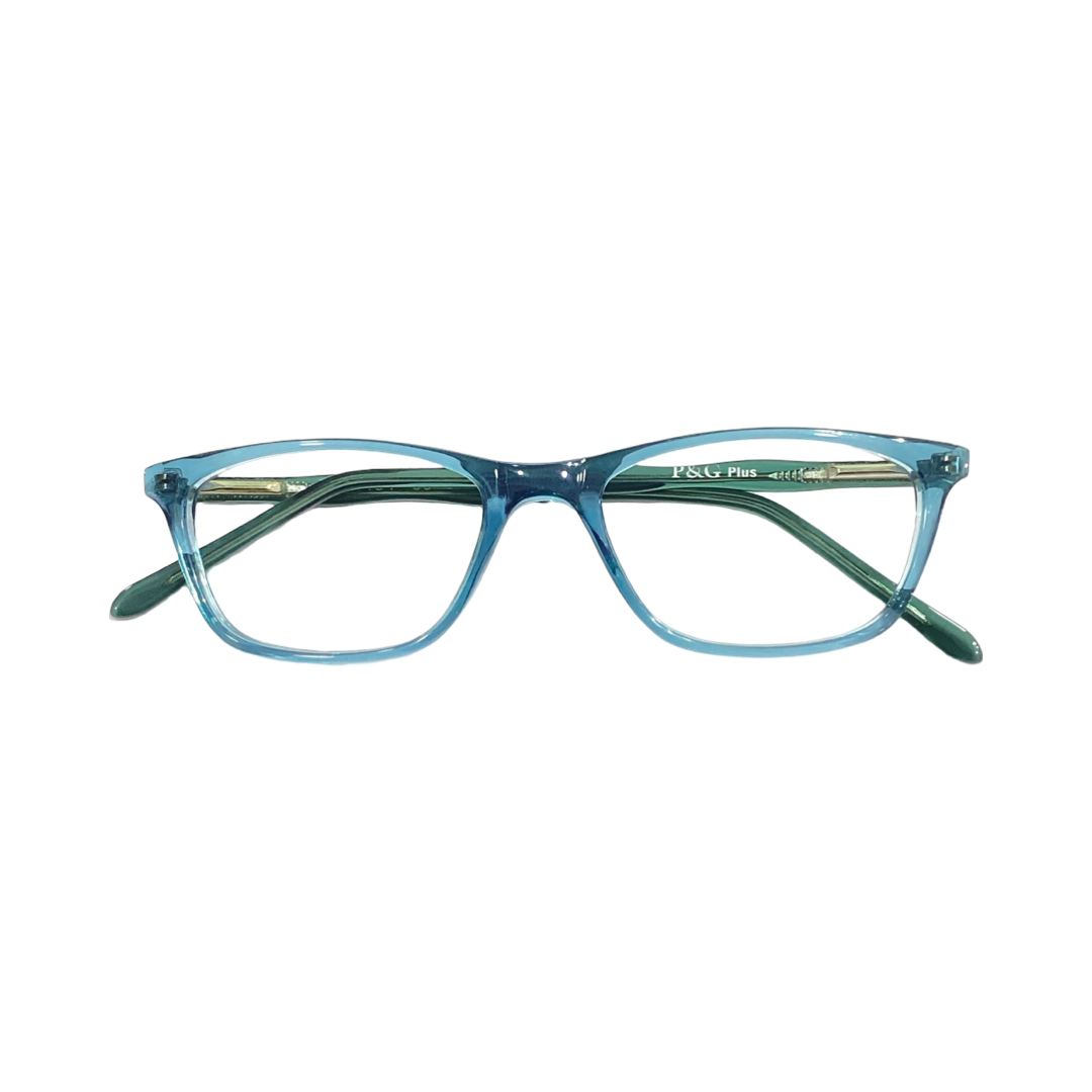 PG M1154 Acetate Sea Blue Oval Full Frame 50