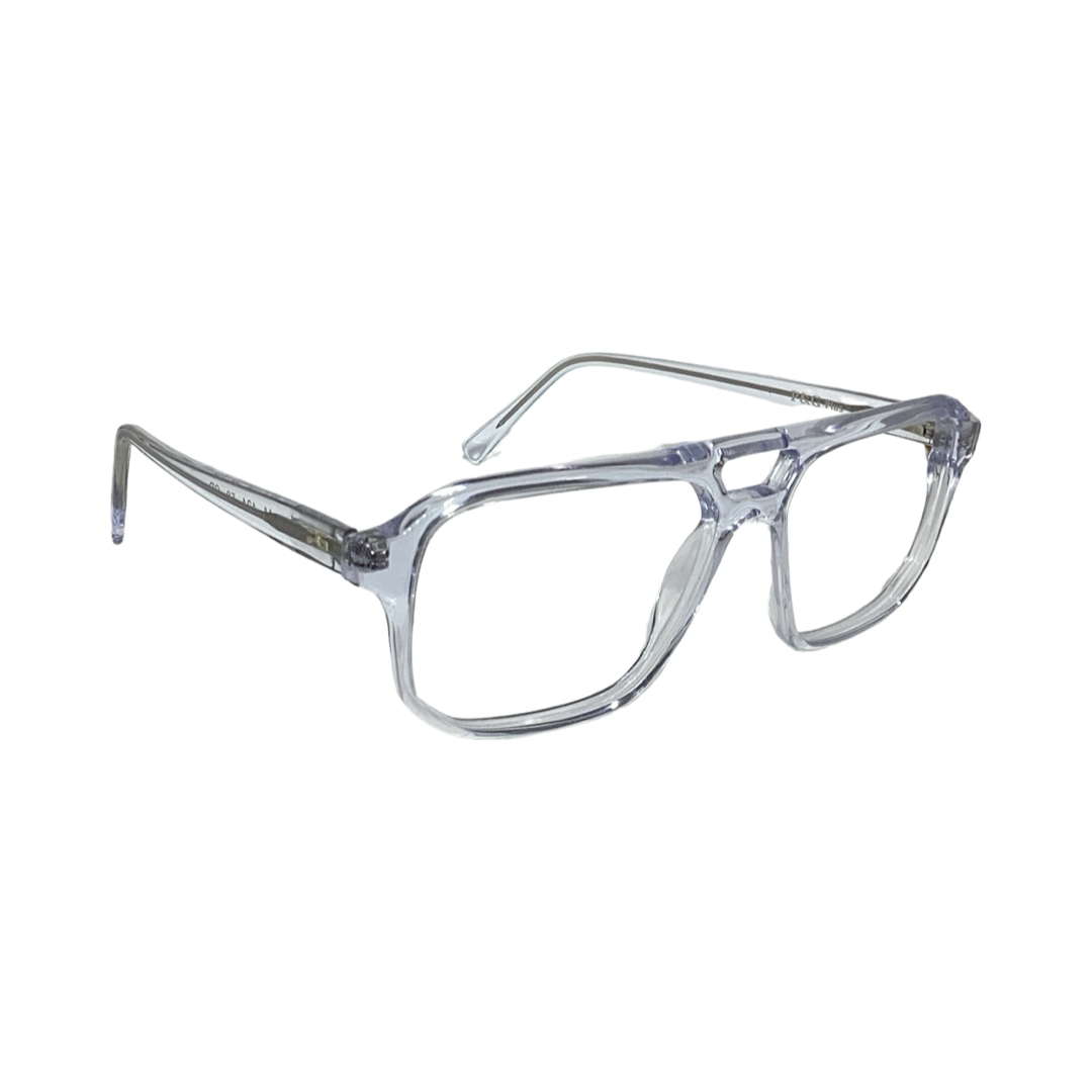 PG m124 Acetate Cristal White Retro Full Frame 58