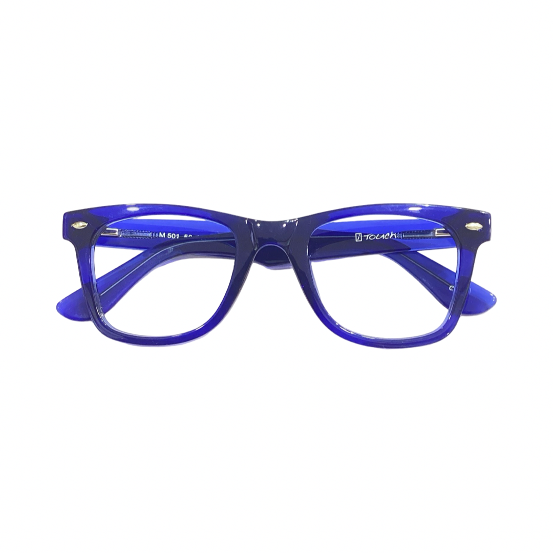 Touch 501 Acetate Blue Wayfarer Full Frame 50