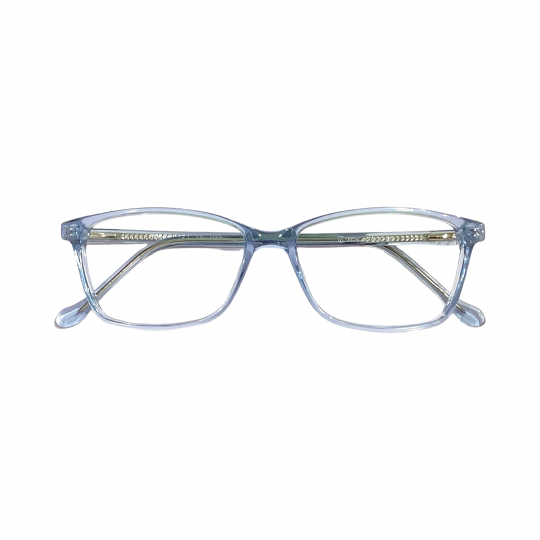 Touch 702 Acetate Sky Blue Rectangle Half Frame 51
