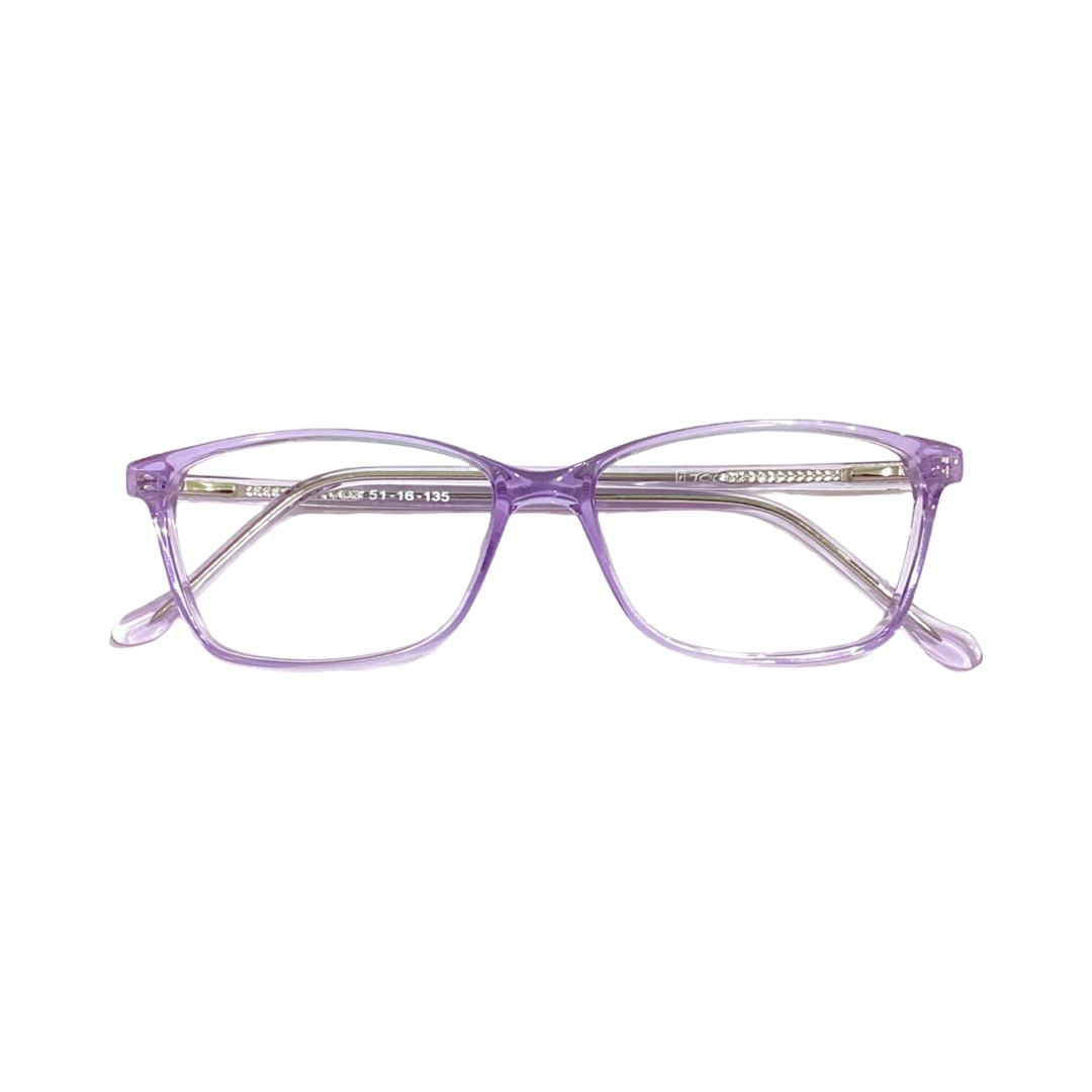 Touch 702 Acetate Purple Rectangle Half Frame 51