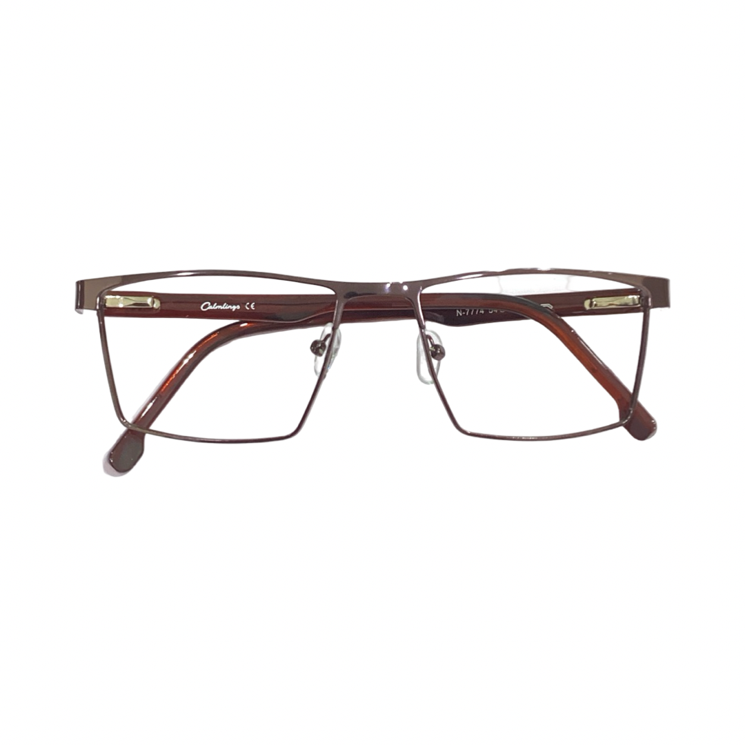 Calmlingo N7774 Metal Brown Square Full Frame 54