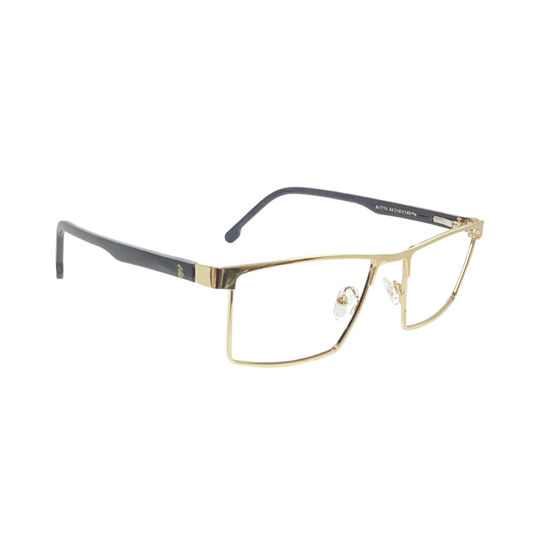 Calmlingo N7774 Metal Gold Square Full Frame 54