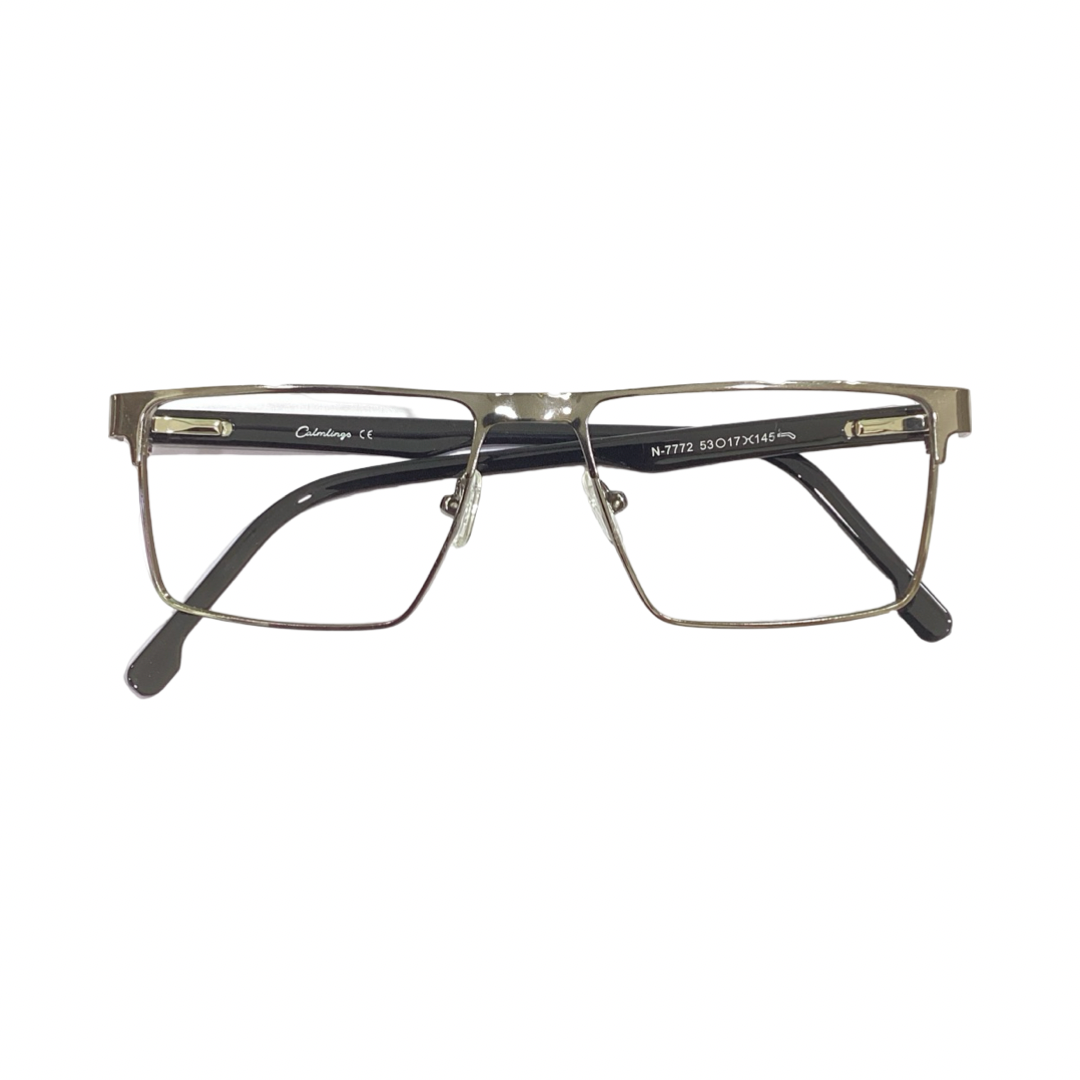 Calmlingo N7772 Metal Metalic Gray Square Full Frame 53