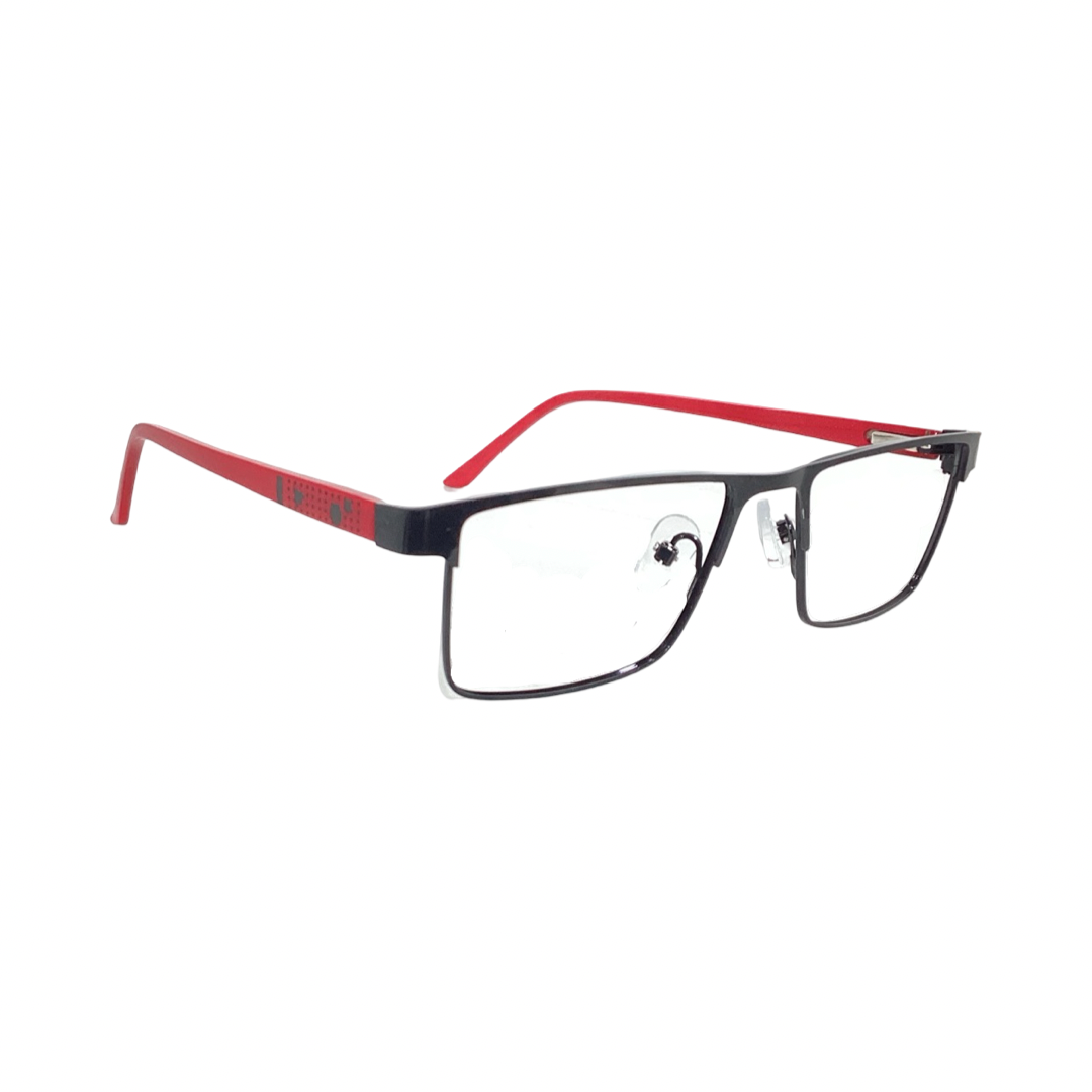 Paxxl Zx1204 Metal Black Red Rectangle Full Frame 50