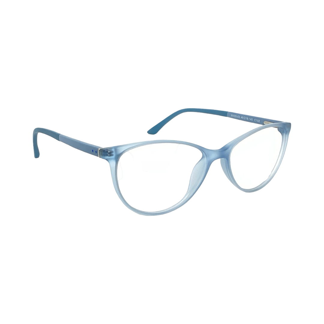 Believer Mx05 03 Tr Flexi Sky Blue Cat Eyes Full Frame 49