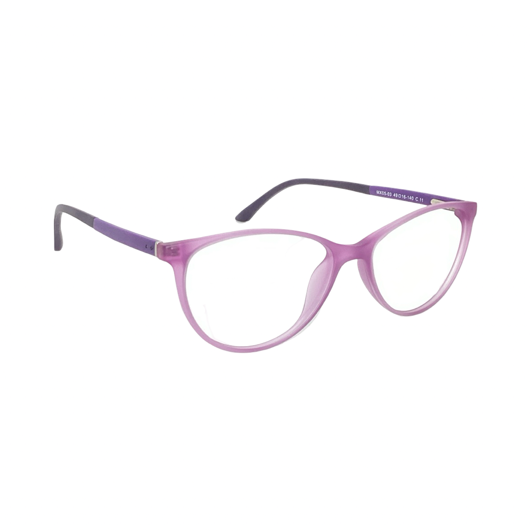 Believer Mx05 03 Tr Flexi Dark Purple Cat Eyes Full Frame 49