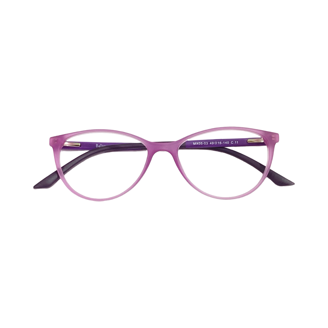 Believer Mx05 03 Tr Flexi Dark Purple Cat Eyes Full Frame 49