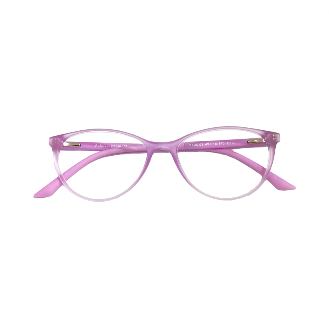 Believer Mx05 03 Tr Flexi Purple Cat Eyes Full Frame 49