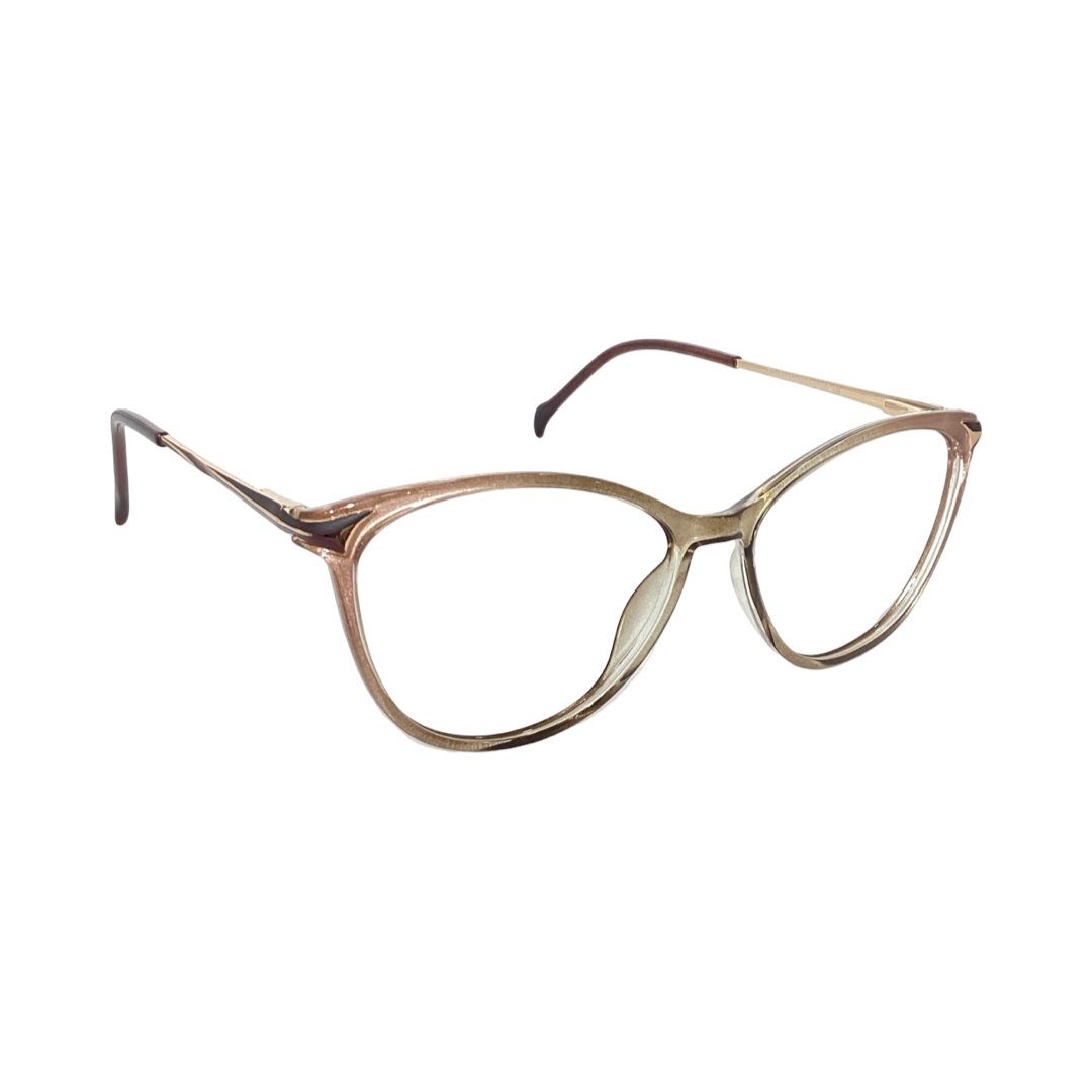 Beliver Bdip2372 Tr Flexi Brown Gold Cat Eyes Full Frame 50