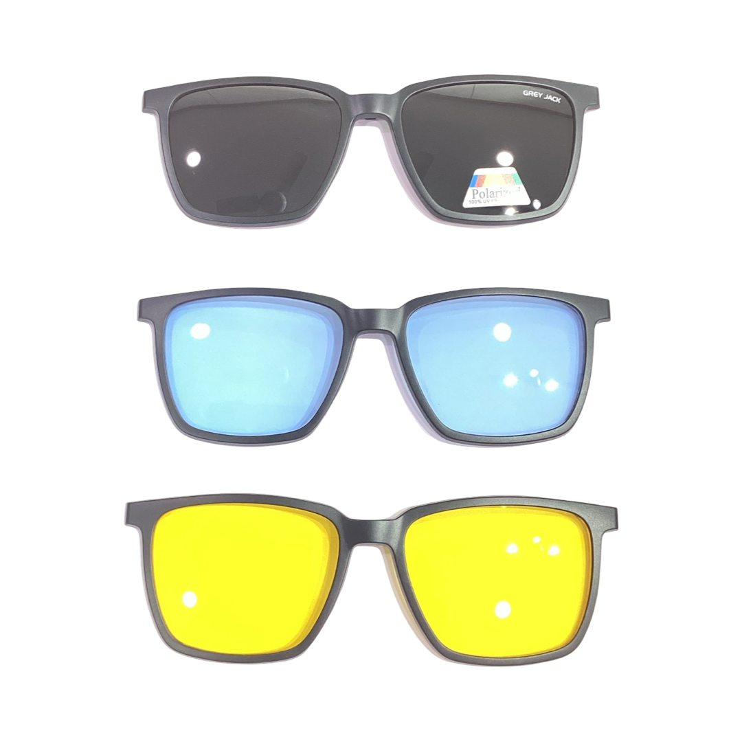 Gray Jack Gj6237 Tr Flexi Metalic Black Square Full Frame 54