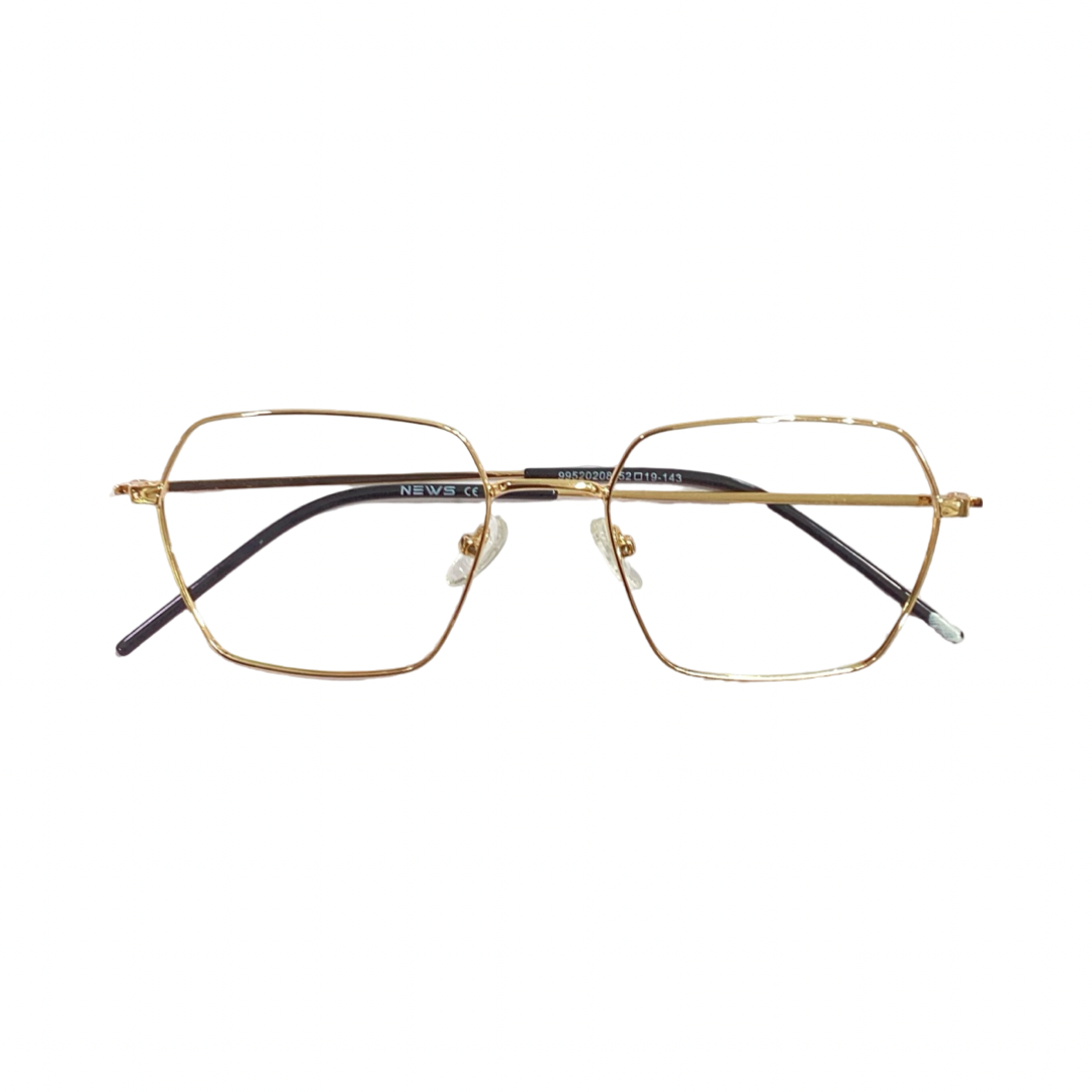 News 99520204 Metal Gold Square Full Frame 52