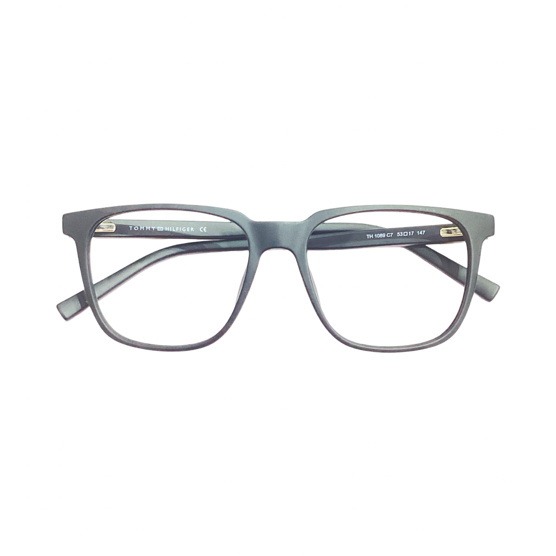 Tommy Hilfiger Th1089 Acetate Matt Black Wayfarer Full Frame 53