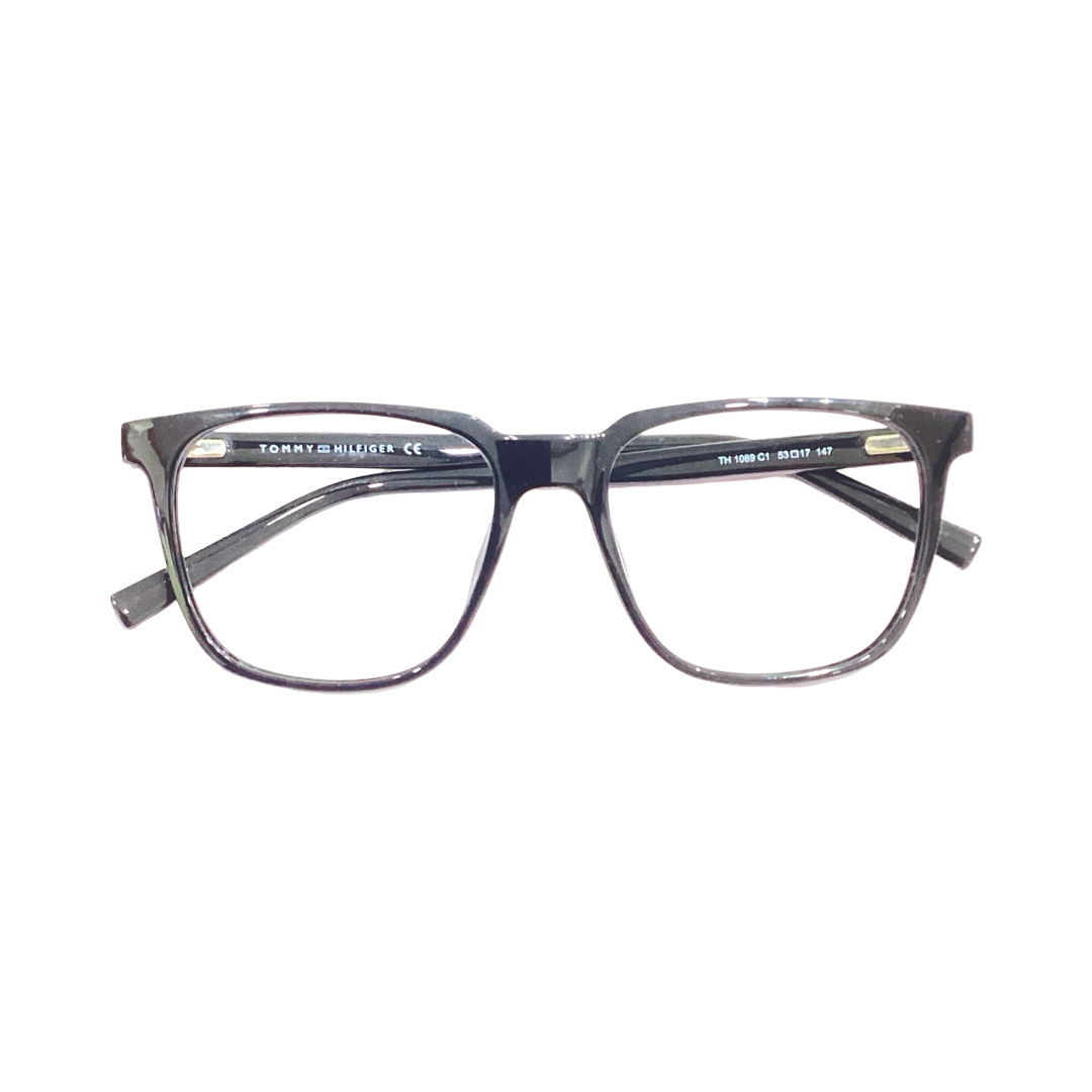 Tommy Hilfiger Th1089 Acetate Black Wayfarer Full Frame 53