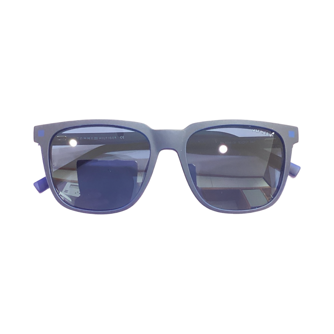 Tommy Hilfiger Th1089 Acetate Matt Blue Wayfarer Full Frame 53