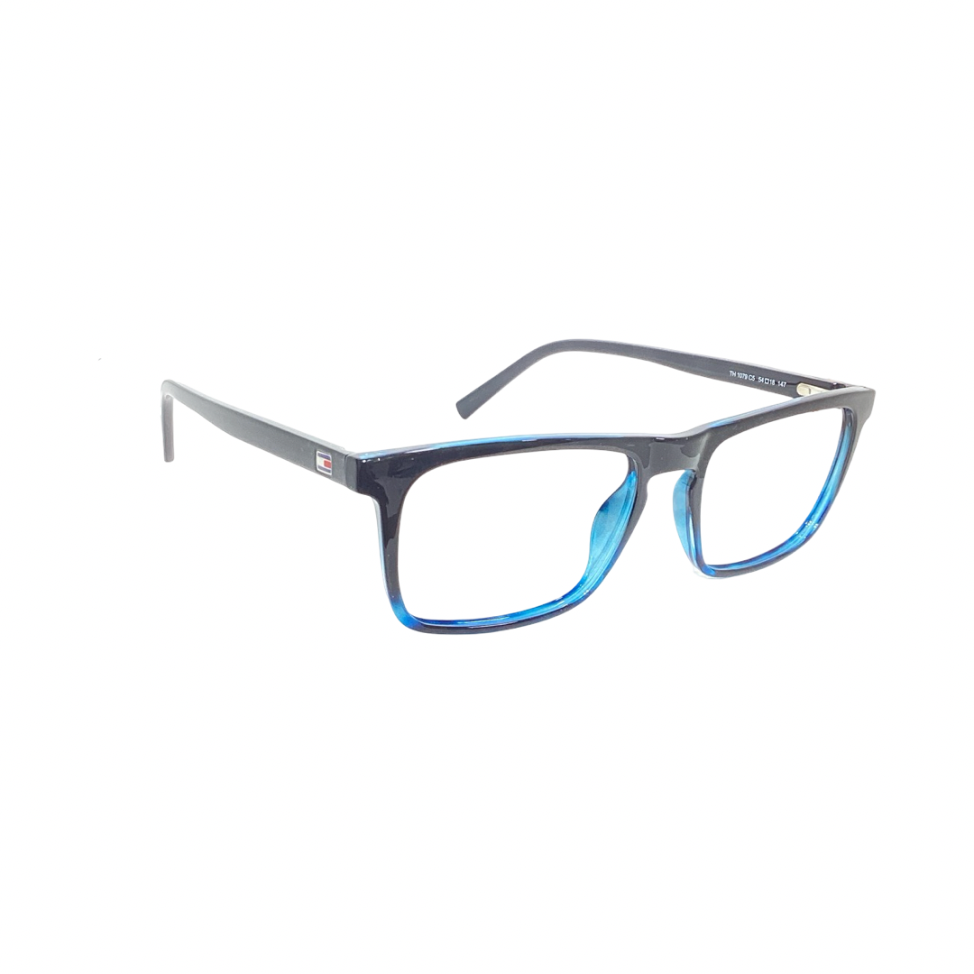 Tommy Hilfiger Th1079 Acetate Gray Blue Rectangle Full Frame 54
