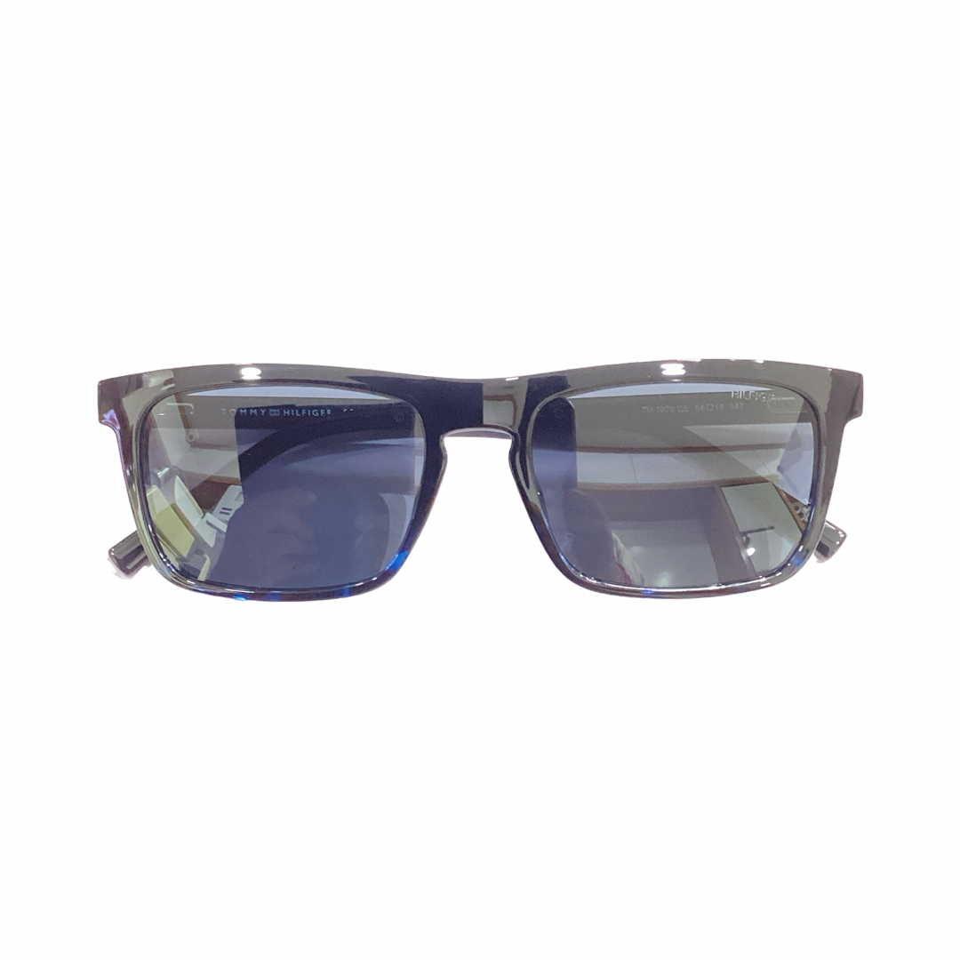 Tommy Hilfiger Th1079 Acetate Gray Blue Rectangle Full Frame 54