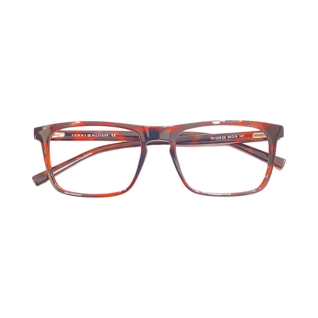 Tommy Hilfiger Th1079 Acetate Brown Rectangle Full Frame 54
