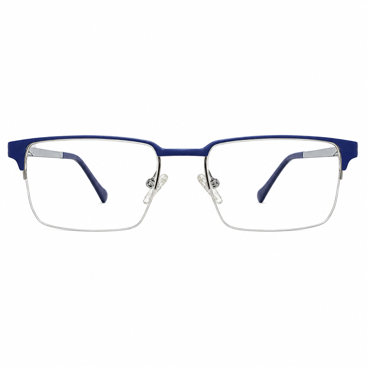 Piramyd 1010 Metal Blue Rectangle Half Frame 53