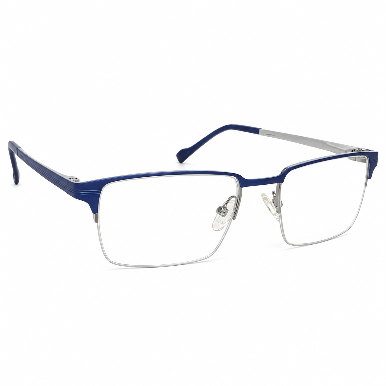 Piramyd 1010 Metal Blue Rectangle Half Frame 53