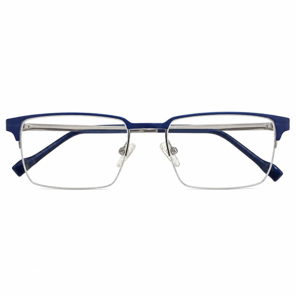 Piramyd 1010 Metal Blue Rectangle Half Frame 53