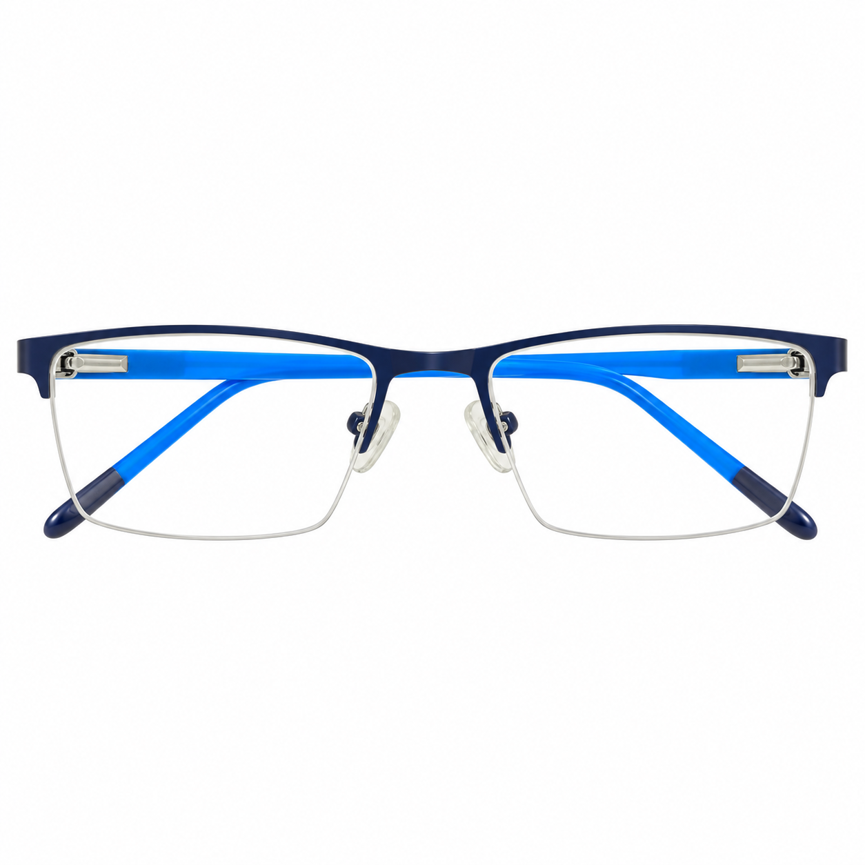 Papa 23008 Metal Blue Square Half Frame 51