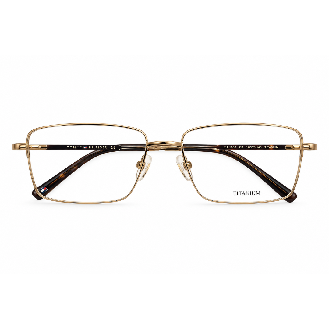 Tommy Hilfiger TH6270 Titanium Gold Square Full Frame  56