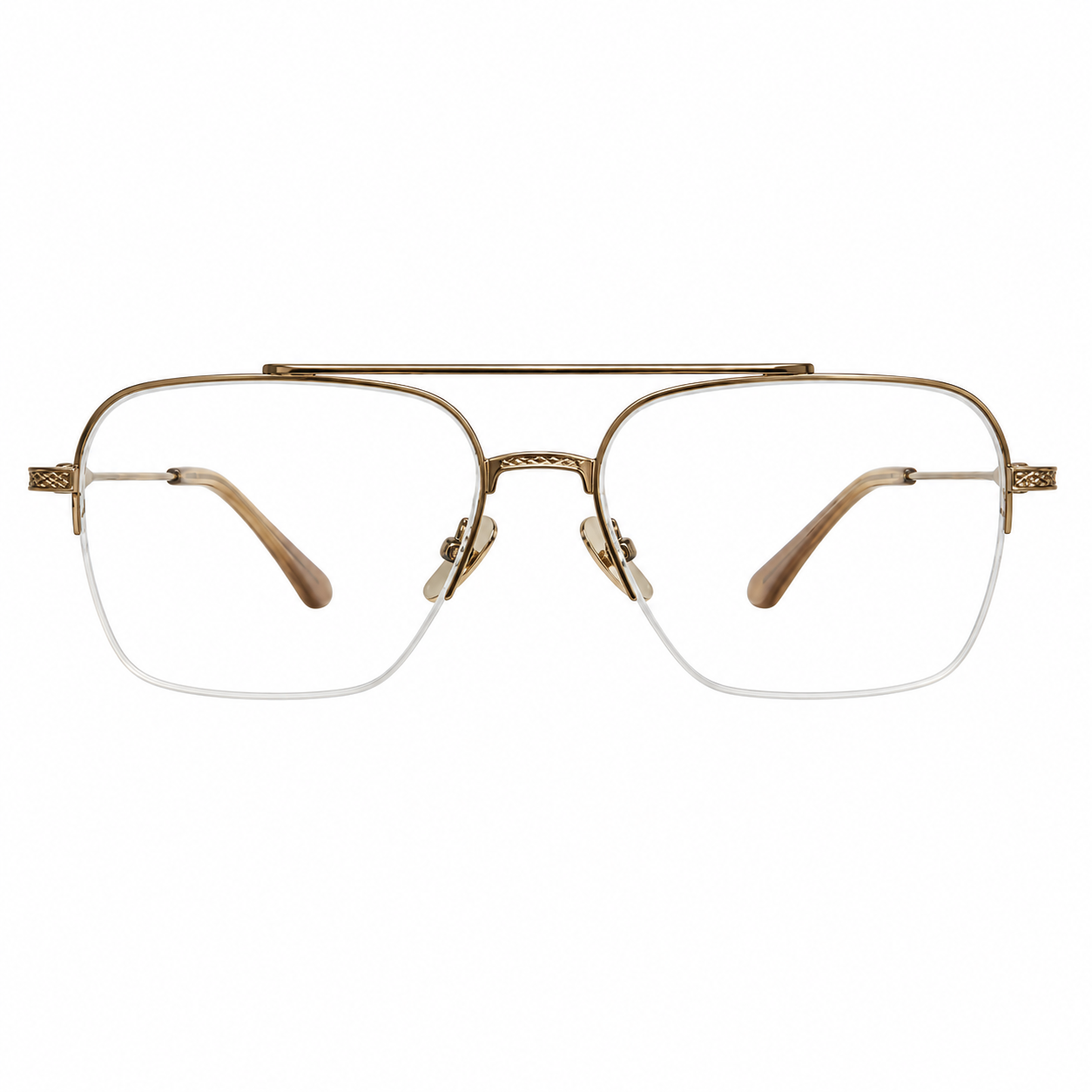 David Jhon Dj0344 Metal Copper Retro Half Frame 56