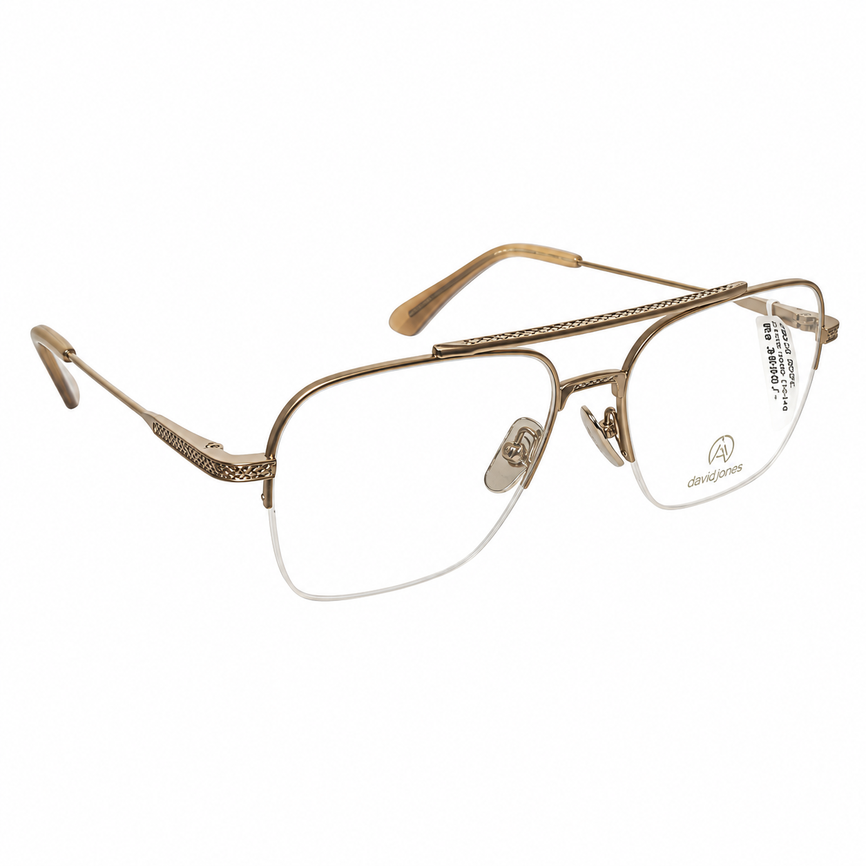 David Jhon Dj0344 Metal Copper Retro Half Frame 56