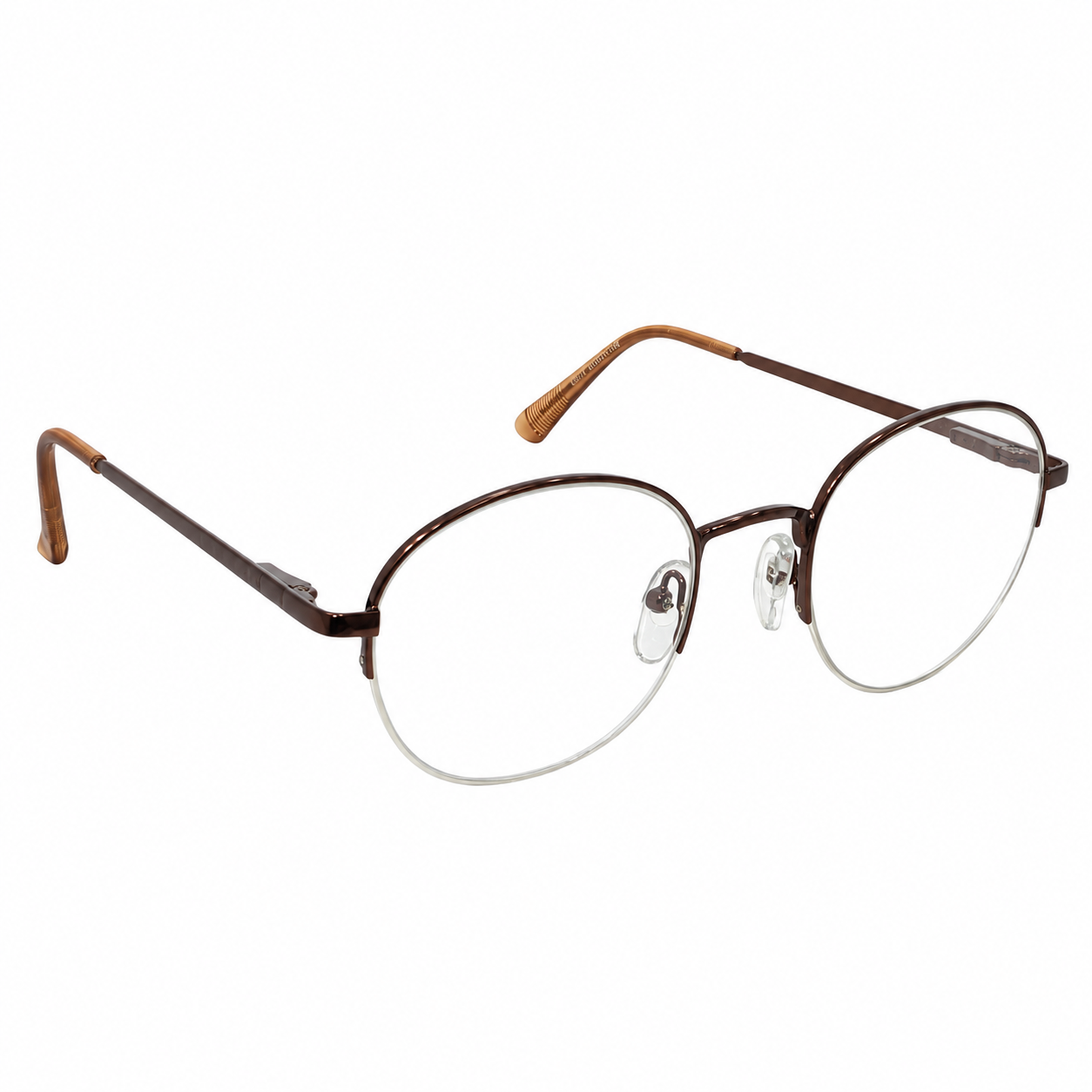 Treaser 63017 Metal Brown Round Half Frame 50