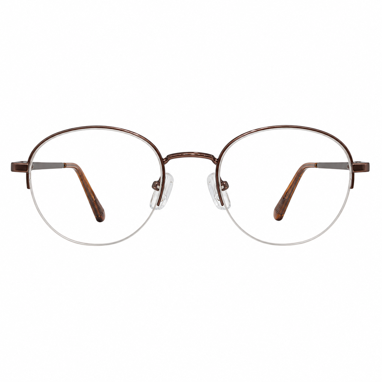 Treaser 63021 Metal Brown Round Half Frame 48
