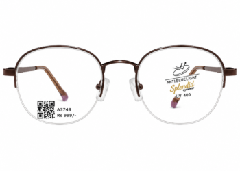Treaser 61001 Metal Brown Round Half Frame 18