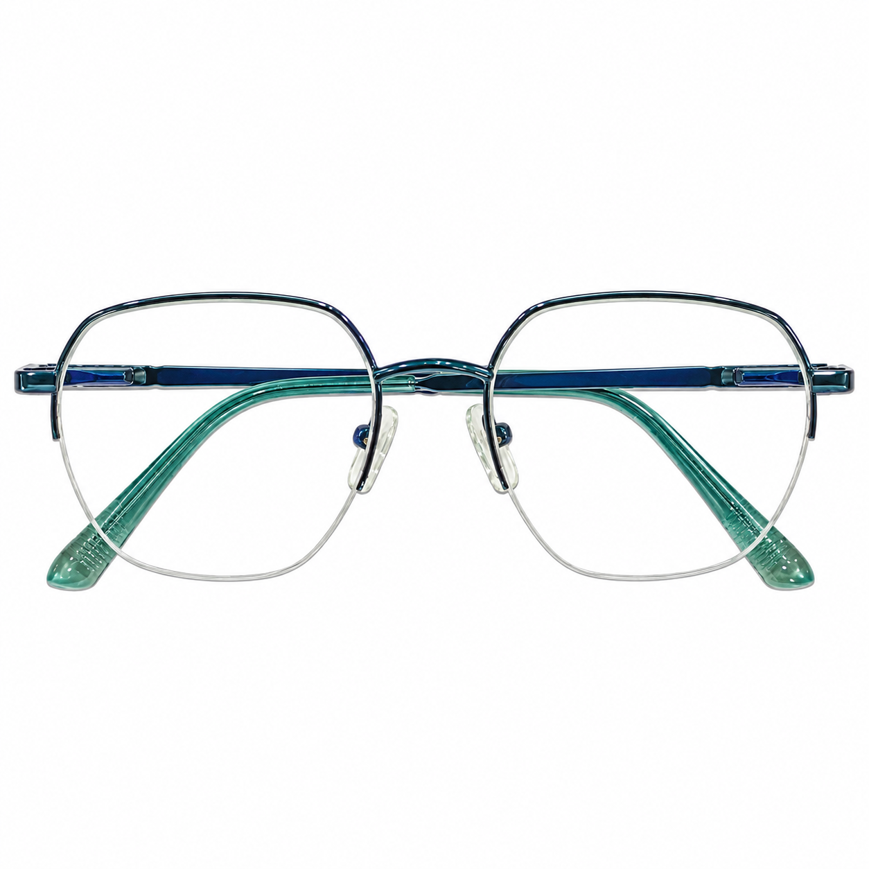 Treaser 63020 Metal Blue Hexagon Half Frame 49