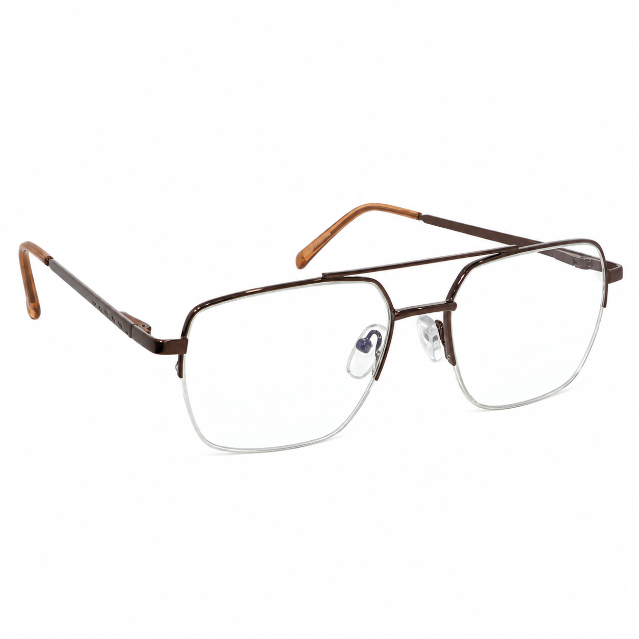 Treaser 63029 Metal Brown Retro Half Frame 53